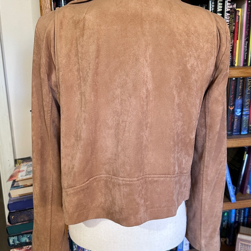Vici Camel Leather Jacket With Silver Accents - image 4